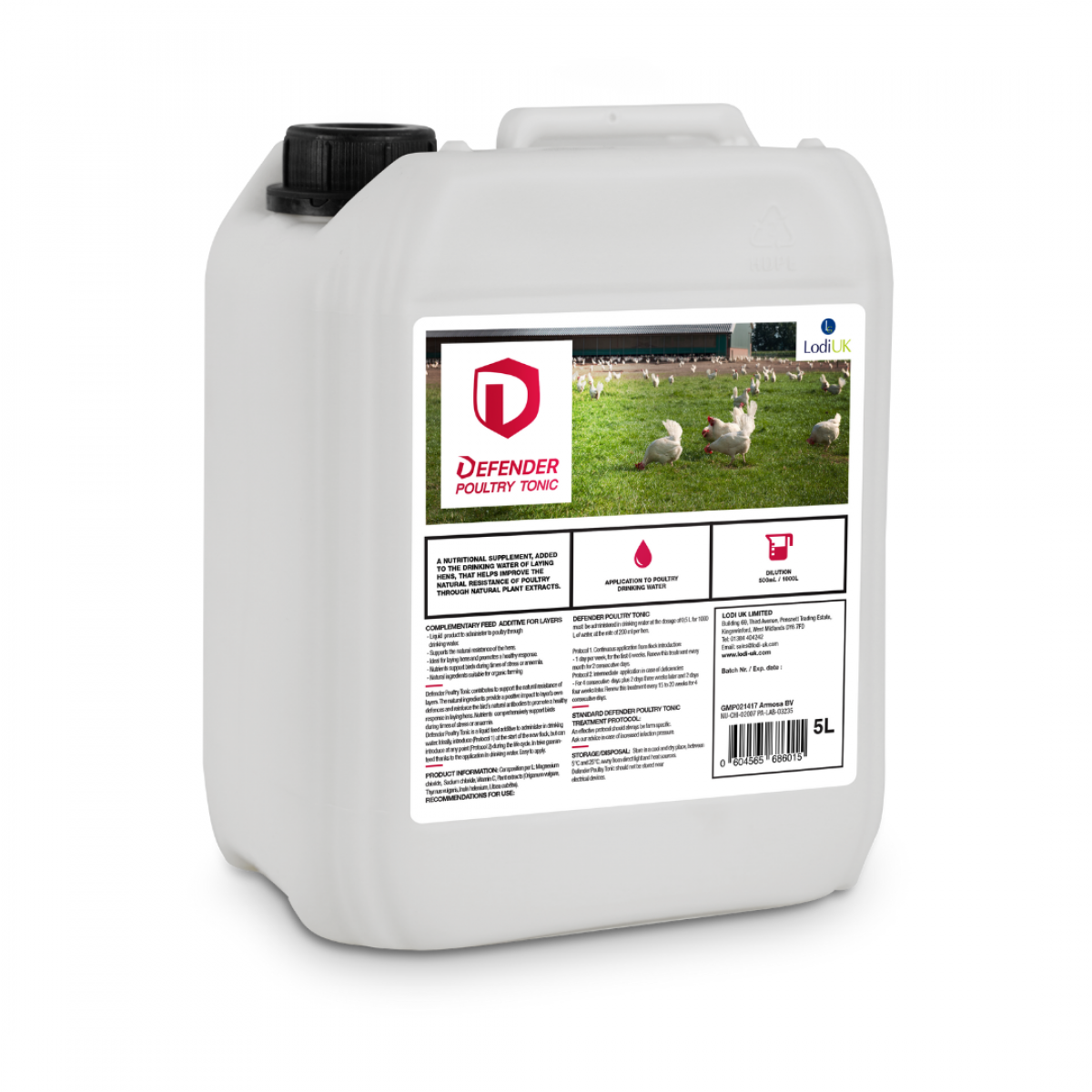 Defender Poultry Tonic 5 Litre