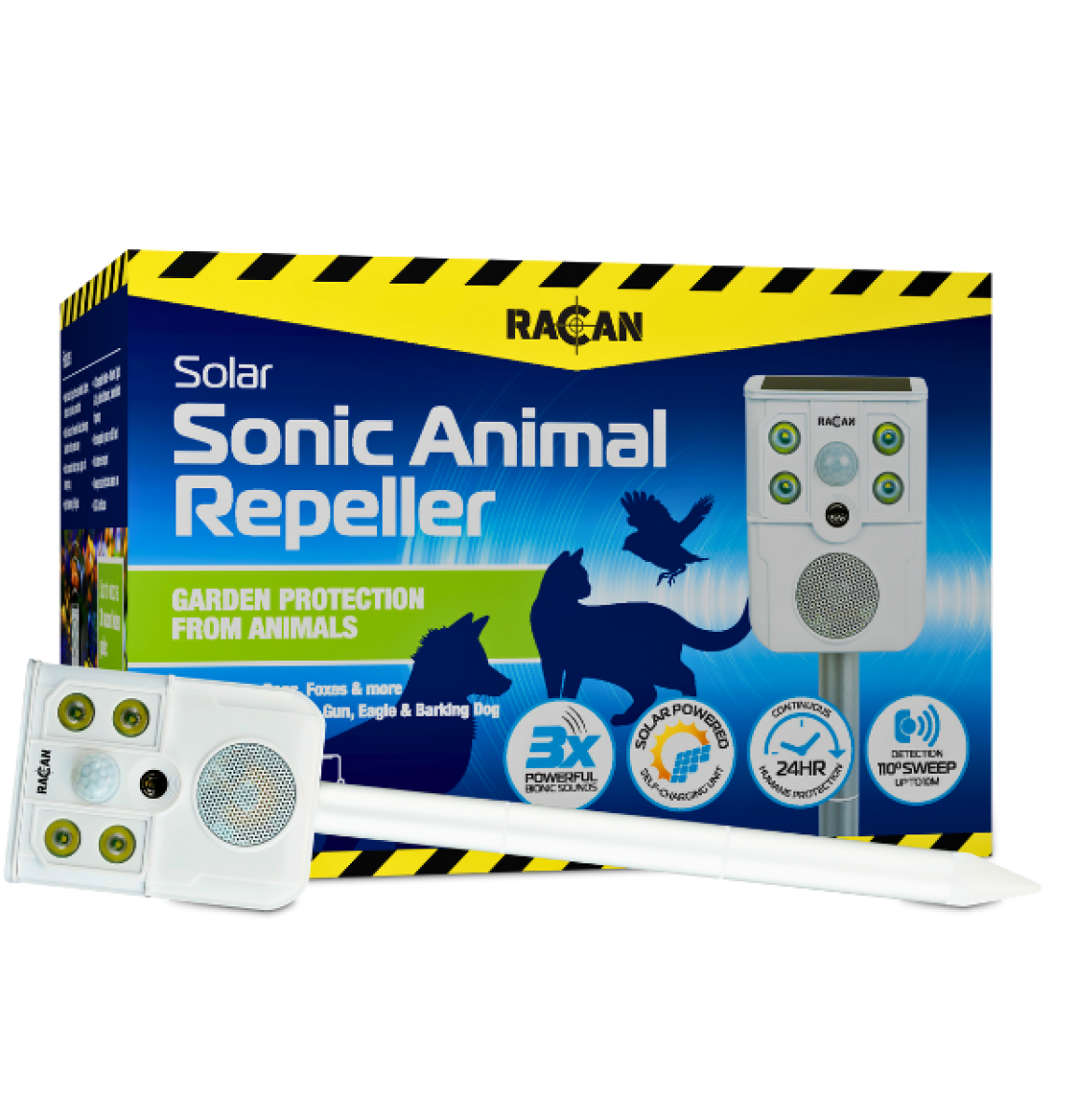 Racan Solar Sonic Animal Repeller 