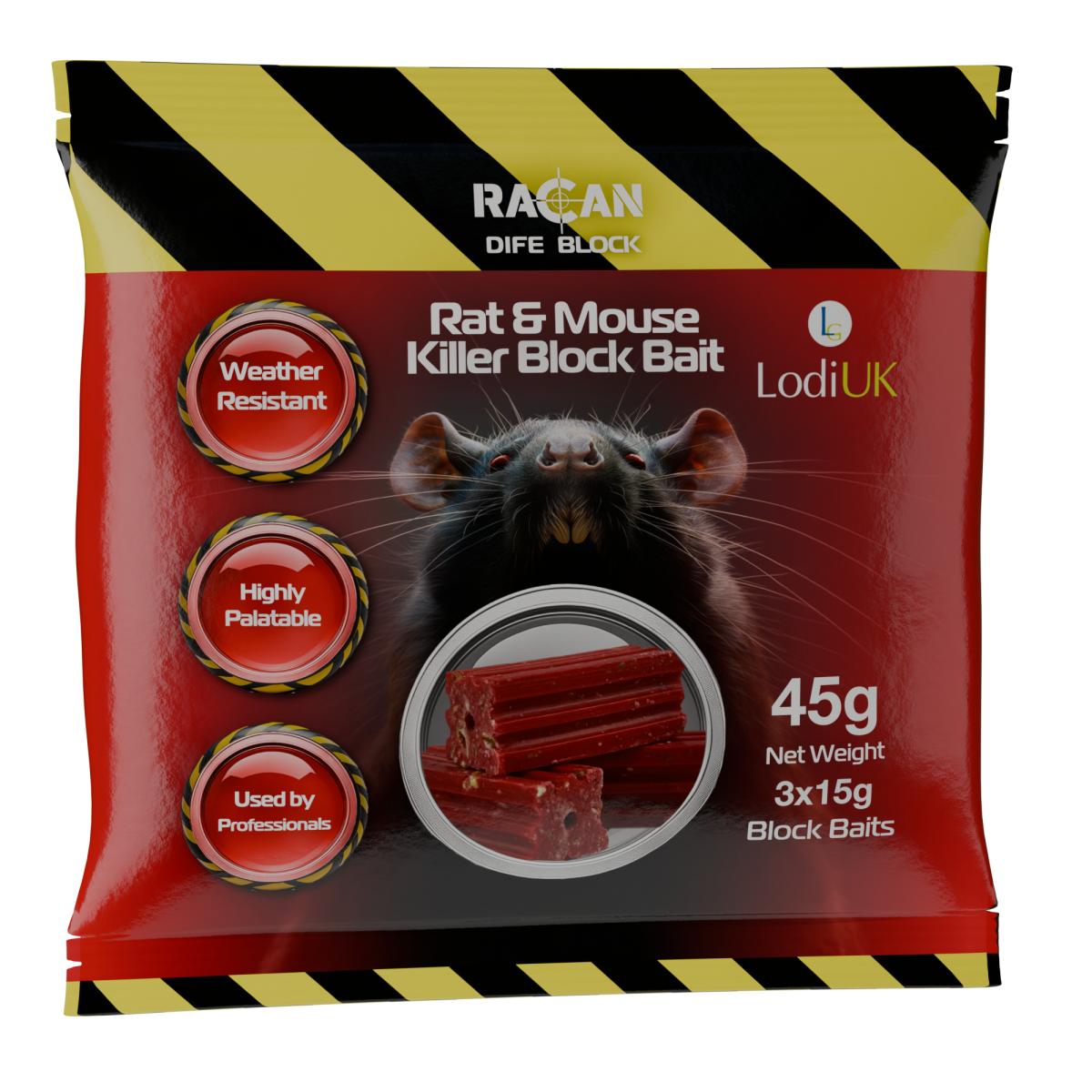 Racan Rat & Mouse Killer Block Bait